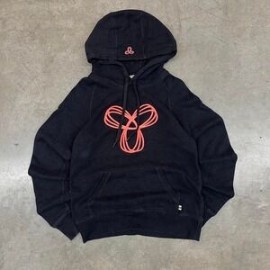 TNA Black and orange hoodie with a relaxed fit Size XS Women's